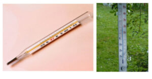 The laboratory thermometer
and the clinical thermometer.