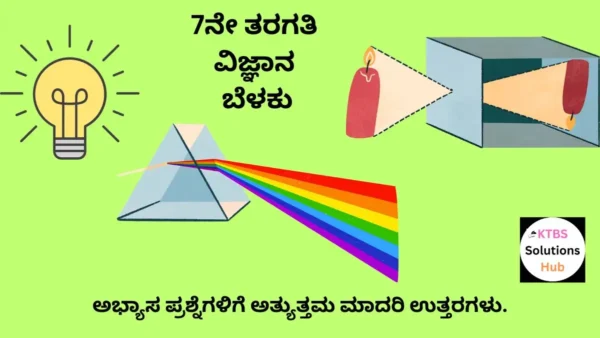 Class 7 Science Light Solutions In Kannada Medium.